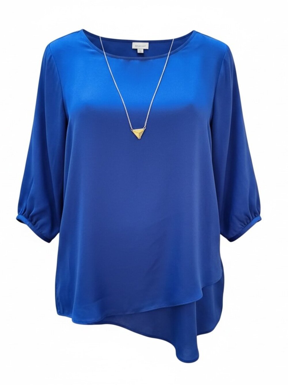 AVENUE Studio Royal Blue Sheer Tunic Top – Size 18/20 – Includes necklace